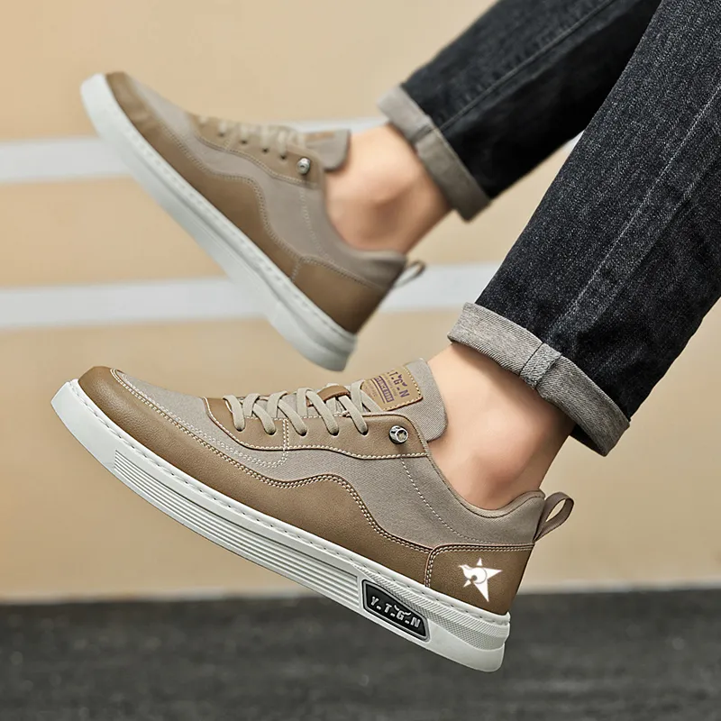 Bookish Star Anti Slip Wear Resistant Low Top Skateboard Shoes Men's-3