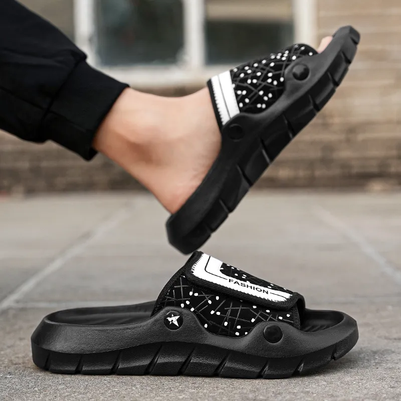 Bookish Star Slip Resistant Abrasion Resistant Massage Slide Slippers Unisex-3
