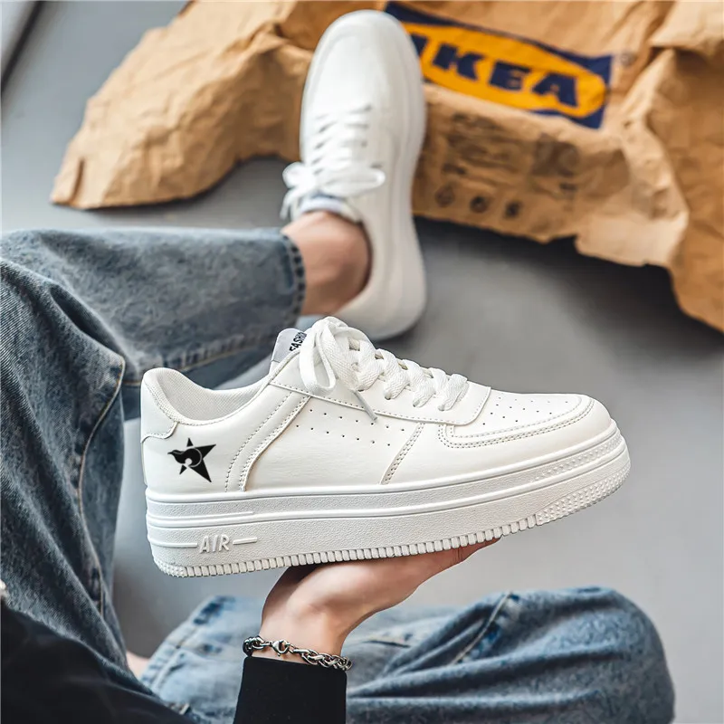 Bookish Star Anti Slip Wear Resistant Low Top Skateboard Shoes Men's-3