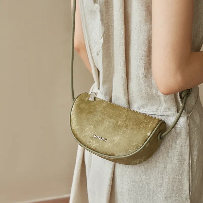AOKANG Cow Leather With Synthetic Leather Crossbody Bag, Shoulder Bag Women's Multicolor-23