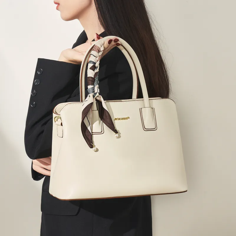 AOKANG Cow Leather Mom Bag, Wedding Bag, Tote Bag, Shopping Bag, Handbag Women's Red/Black/White-13