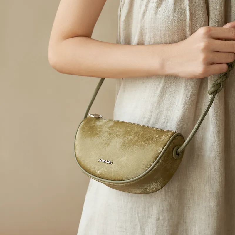 AOKANG Cow Leather With Synthetic Leather Crossbody Bag, Shoulder Bag Women's Multicolor-21