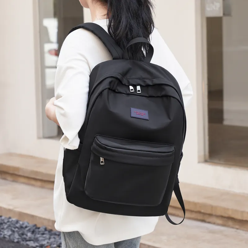 AOKANG Fabric Backpack For Business Travel Regular Unisex Classic Black-4