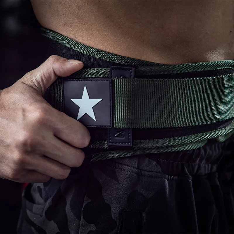 LARA STAR Back Support Braces Breathable Protective Compression Army Green Polyester Polypropylene Unisex-7