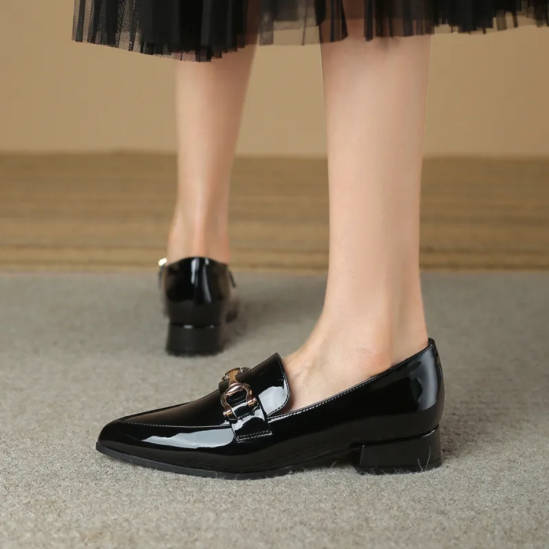 SAFIYA Loafers 3cm Women's Black-1