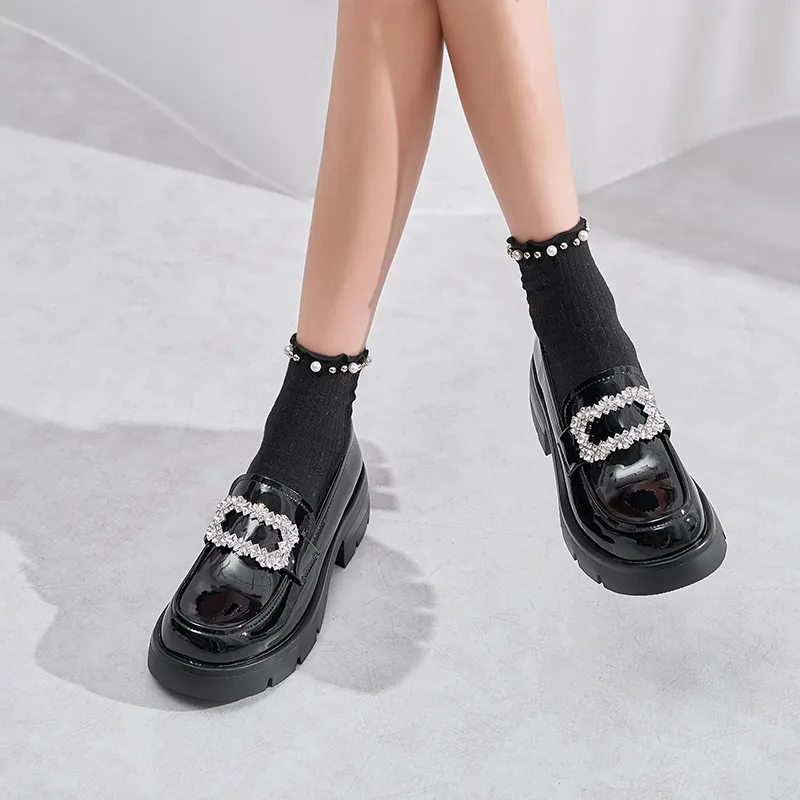 SAFIYA Loafers Women's Black/White-5