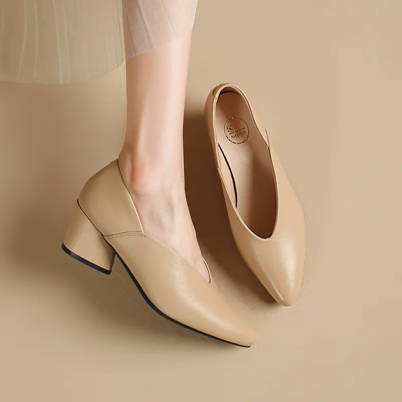 Safiya Chunky Heel High Heels 5cm Women's-13