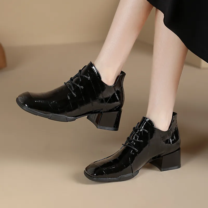 SAFIYA Ankle Boots Women's Black/Caramel-1