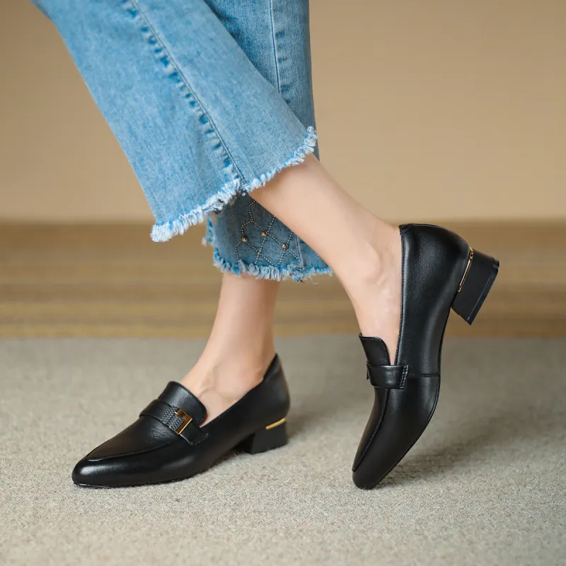 SAFIYA Loafers Women's Low Top Black/Ecru-1