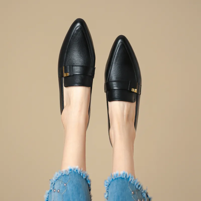 SAFIYA Loafers Women's Low Top Black/Ecru-4