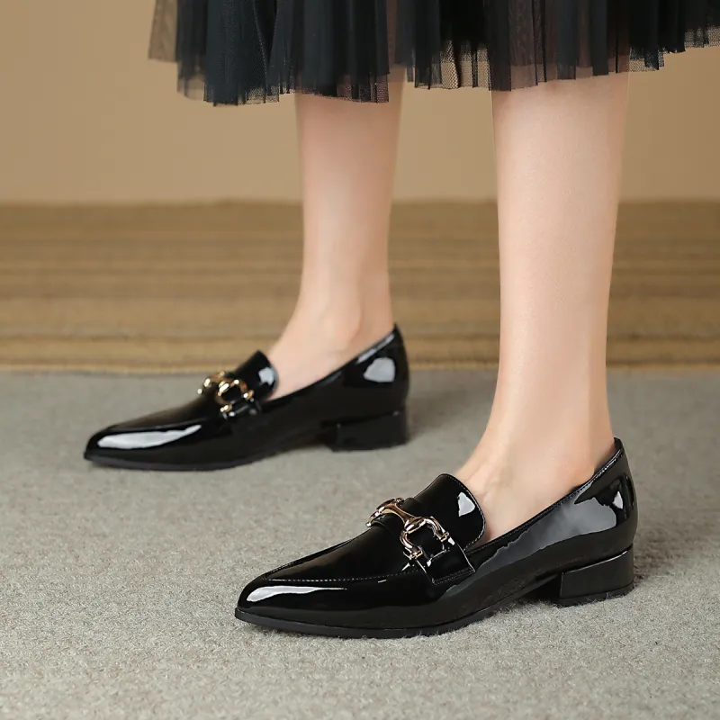 SAFIYA Loafers 3cm Women's Black-2