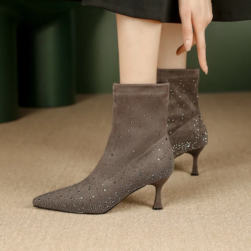 Safiya Sophia Ankle Boots 6.5cm Women's-4