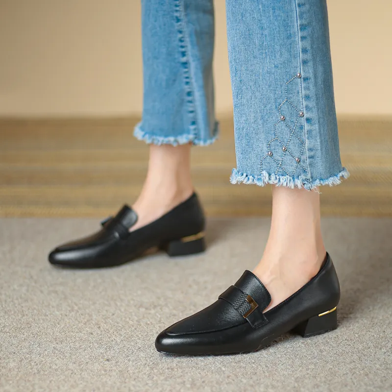 SAFIYA Loafers Women's Low Top Black/Ecru-3