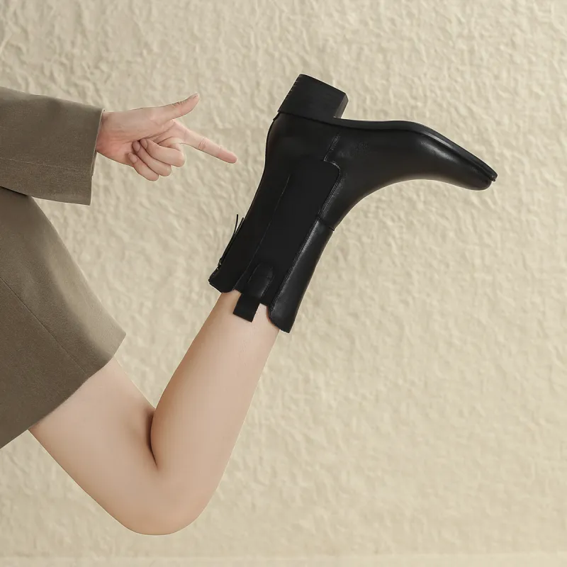 Safiya Sophia Chelsea Boots Low Heel Women's-4