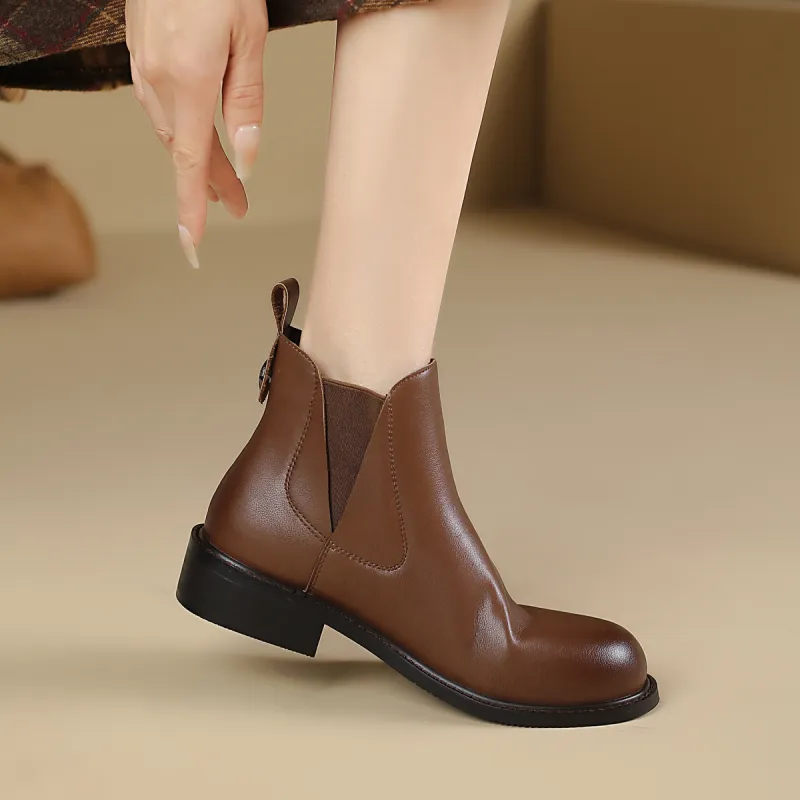 Safiya Short Chelsea Boots 4cm Women's-3