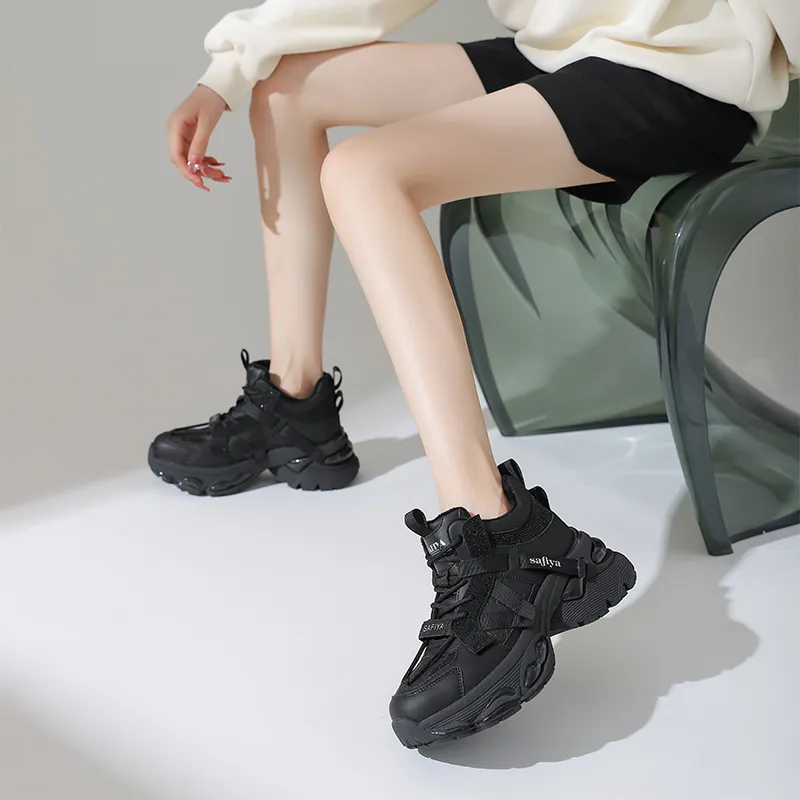 Safiya Mid Top Chunky Sneakers Women's-2