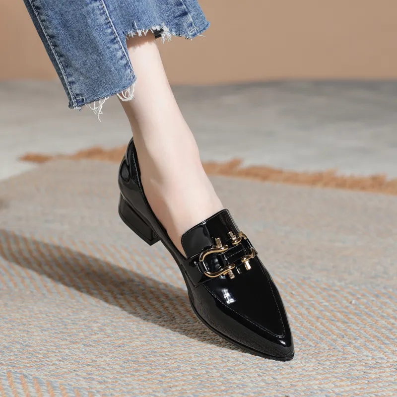 Safiya Loafers 3cm Women's Black-6