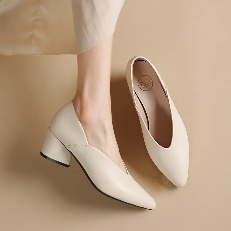 Safiya Chunky Heel High Heels 5cm Women's-7
