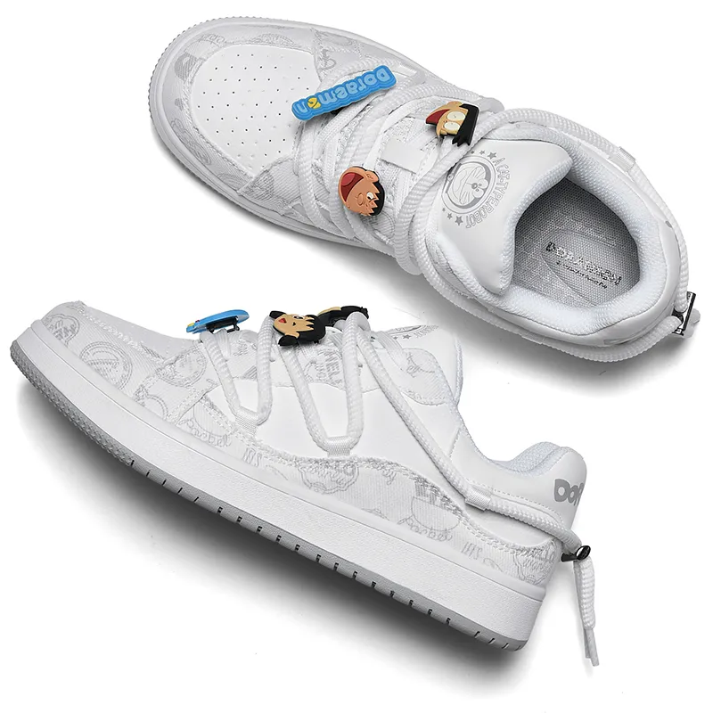 DoraemonA Box Limited Edition Puffy Shoes Low-Top Skateboard Shoes Unisex-174
