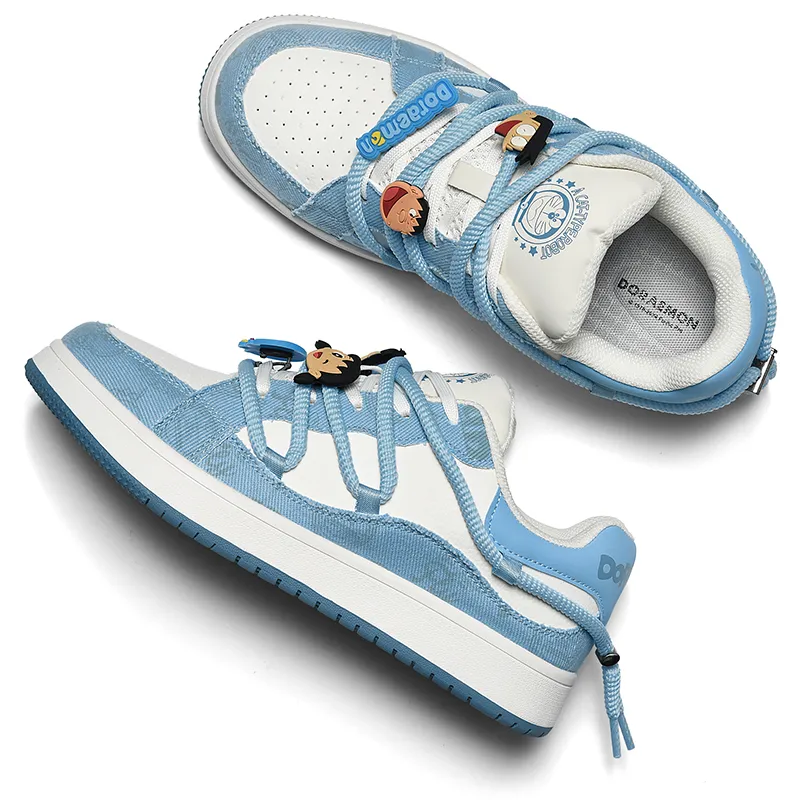 DoraemonA Box Limited Edition Puffy Shoes Low-Top Skateboard Shoes Unisex-265
