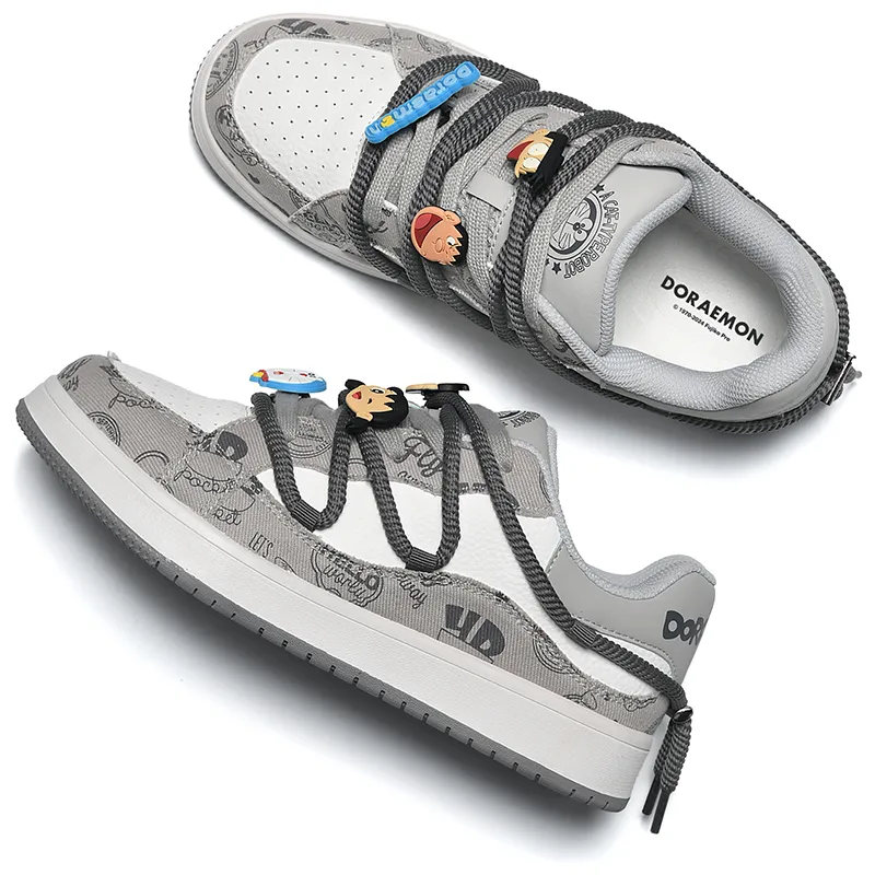DoraemonA Box Limited Edition Puffy Shoes Low-Top Skateboard Shoes Unisex-252