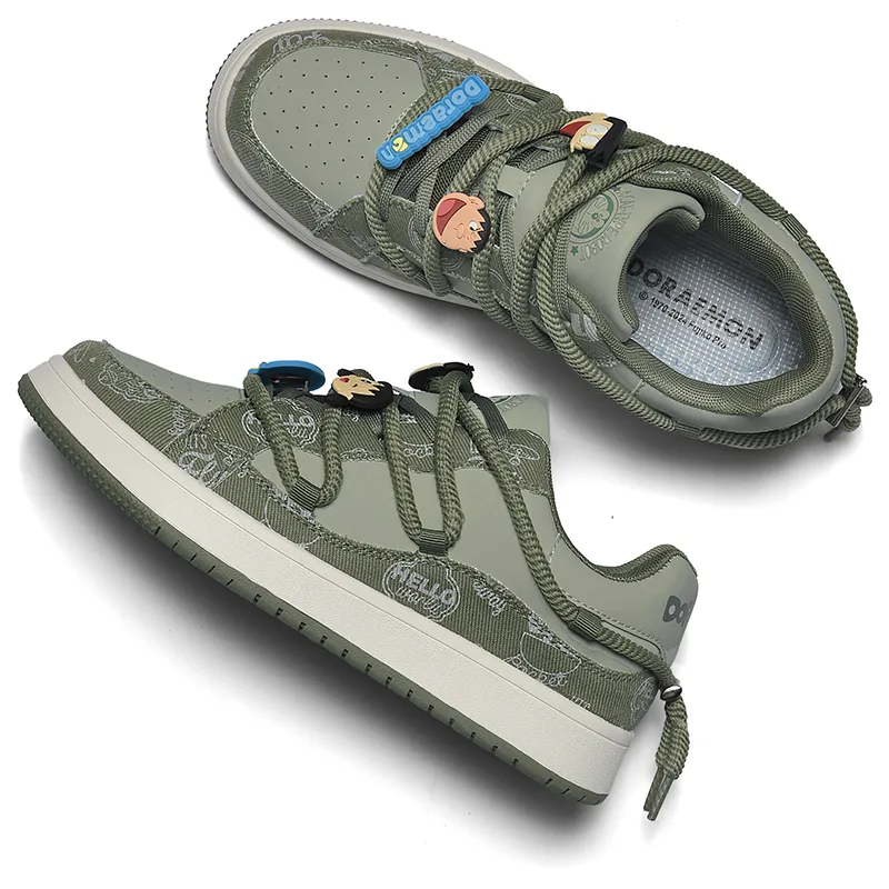 DoraemonA Box Limited Edition Puffy Shoes Low-Top Skateboard Shoes Unisex-213