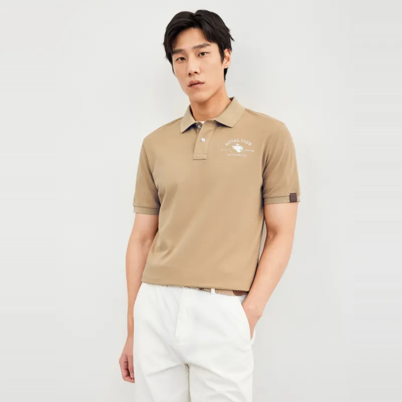 SEPTWOLVES Polo Shirt Men's Dark Apricot-2