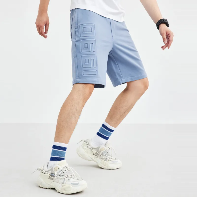 SEPTWOLVES Casual Shorts Men Gray Blue-2