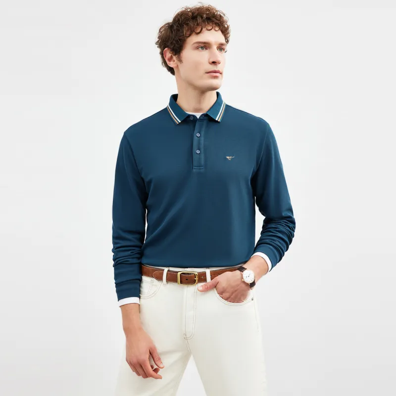 SEPTWOLVES Polo Shirts Men Lake Blue-2