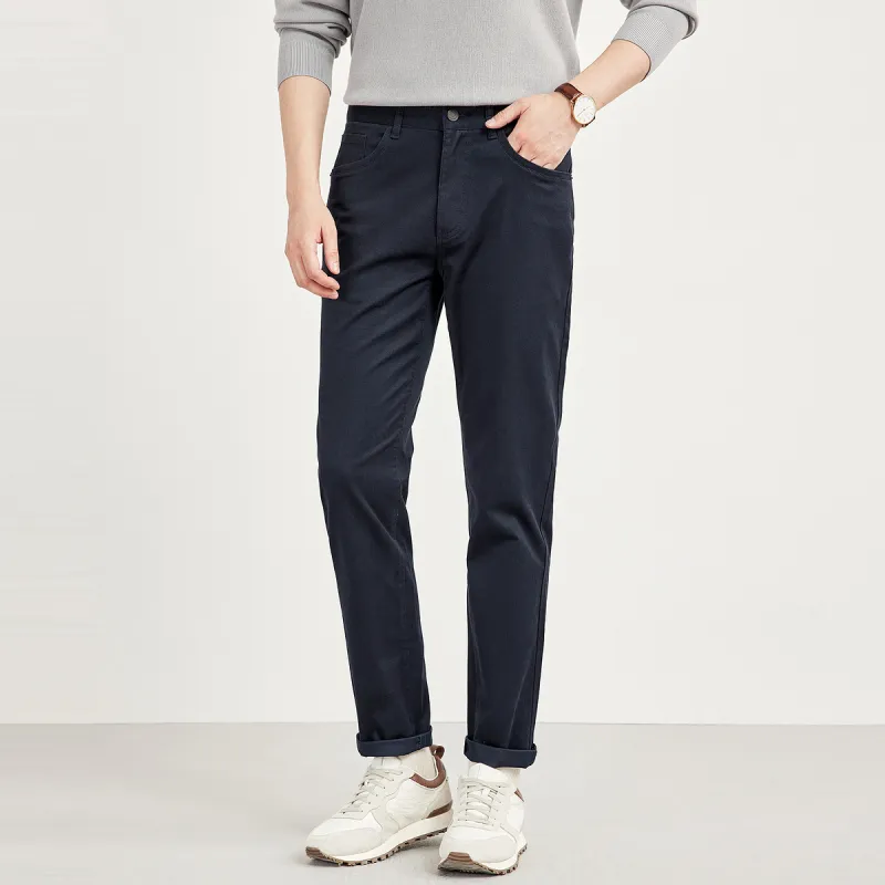 SEPTWOLVES Casual Pants Men's Dark Blue-2