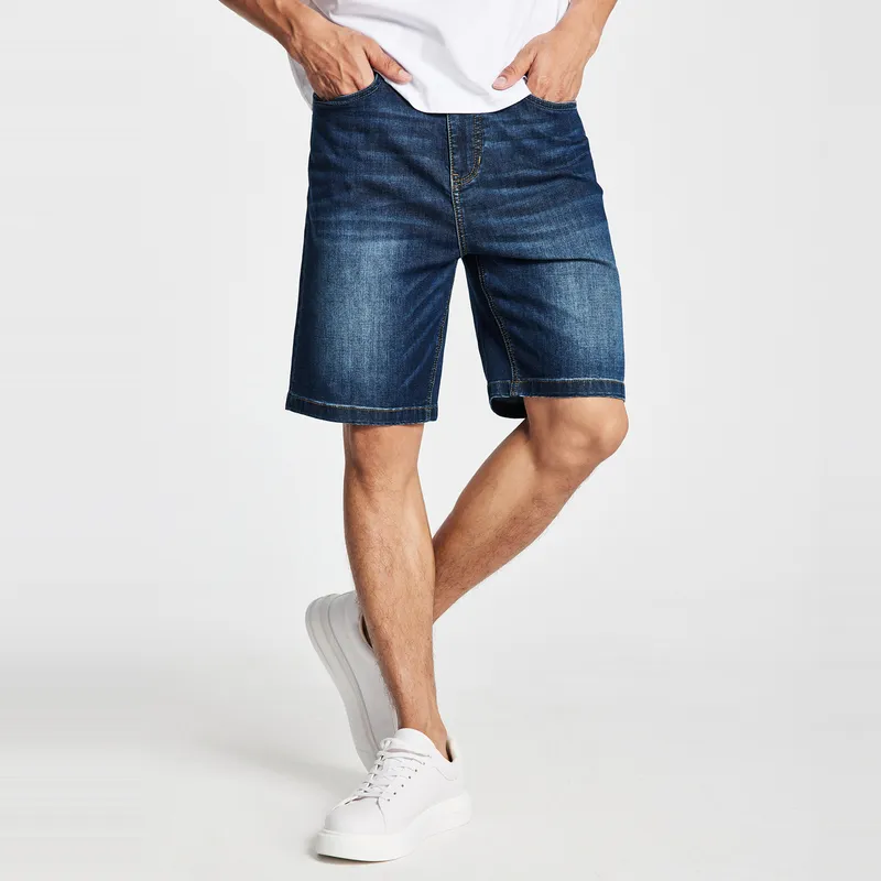 SEPTWOLVES Denim Shorts Unisex Medium Blue-2