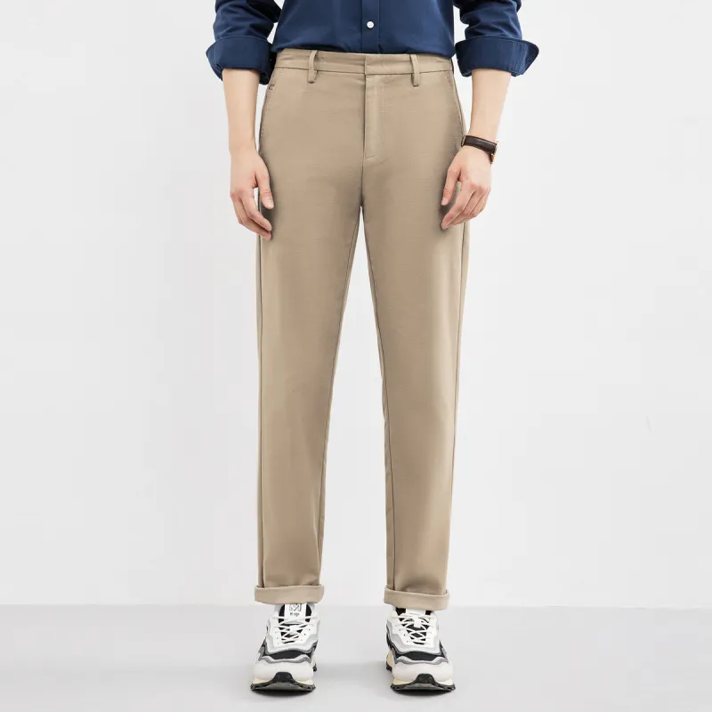 SEPTWOLVES Casual Pants Men Khaki-3