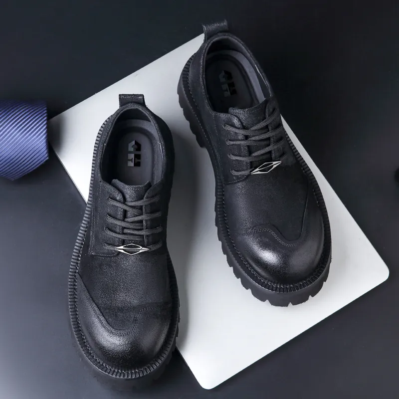 HAPPY DINO Men's Casual Shoes Men Low Top Black-3