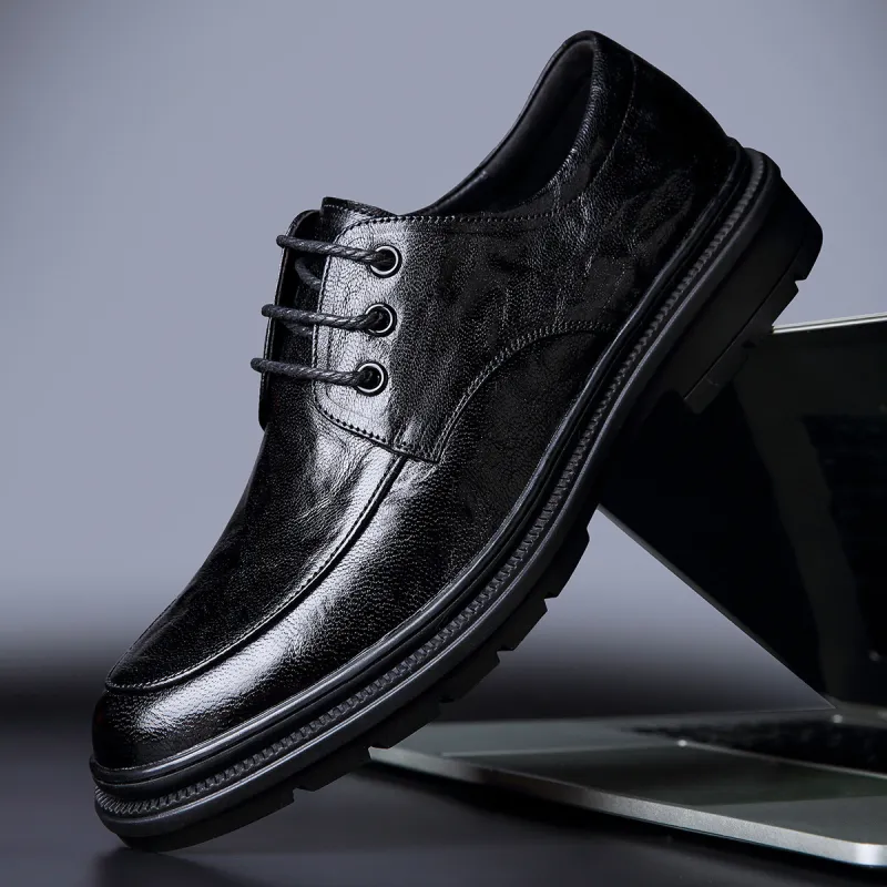 HAPPY DINO Men's Casual Shoes Men Low Top Black-4