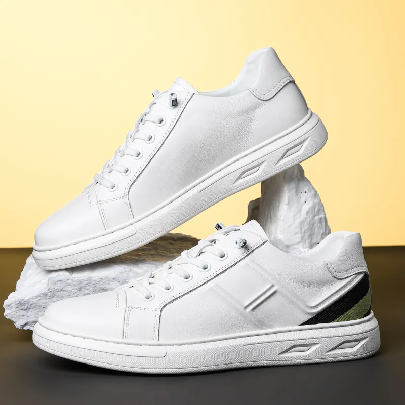 HD Anti Slip Wear Resistant Skateboard Shoes Men's White-3