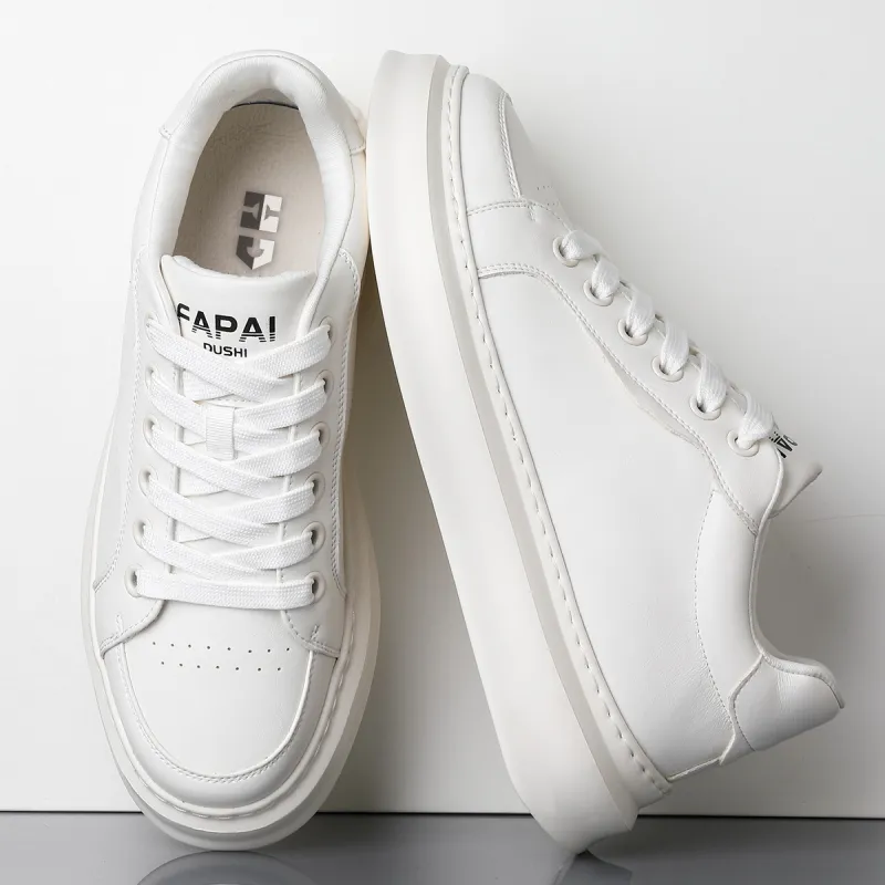 HD Slip Resistant, Abrasion Resistant, Lightweight, Breathable Low Top Skateboard Shoes Men's White-2