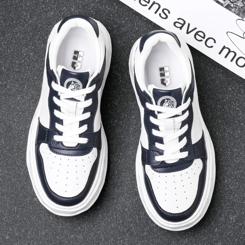 HD Slip Resistant, Abrasion Resistant, Lightweight, Height Increasing Low Top Skateboard Shoes Men's-8