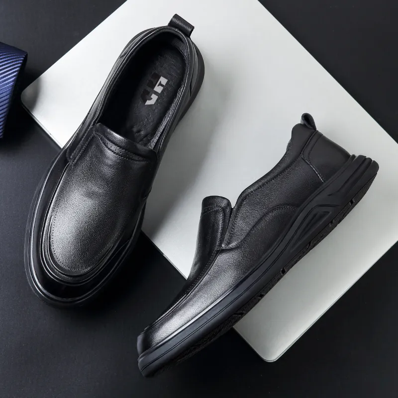 HAPPY DINO Men's Casual Shoes Men Low Top Black-4