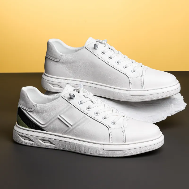 HD Anti Slip Wear Resistant Skateboard Shoes Men's White-1