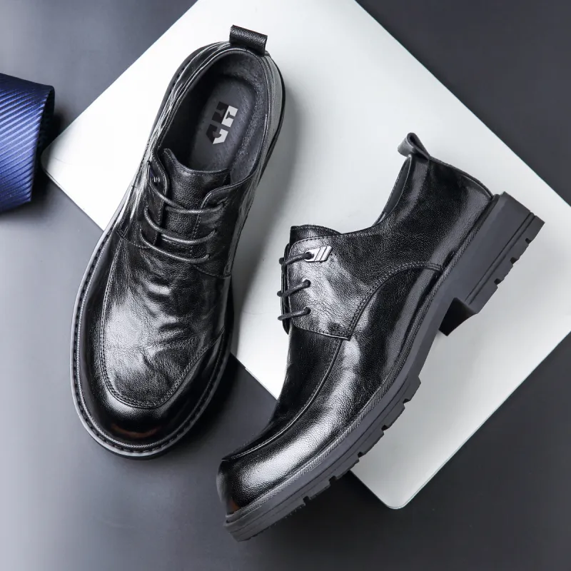 HAPPY DINO Men's Casual Shoes Men Low Top Black-5