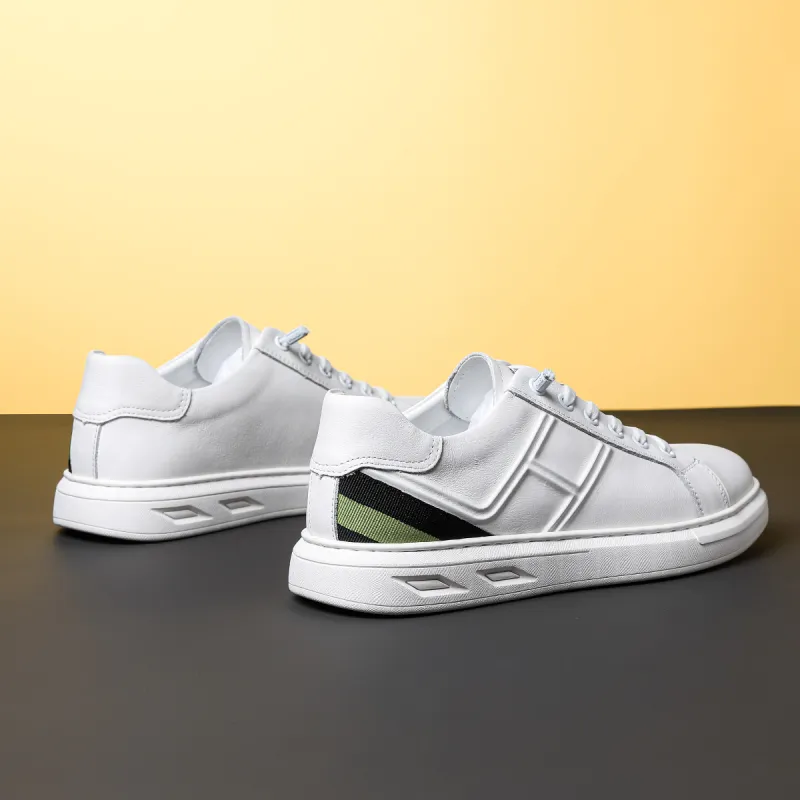 HD Anti Slip Wear Resistant Skateboard Shoes Men's White-2