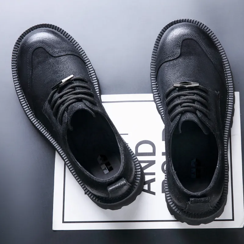HAPPY DINO Men's Casual Shoes Men Low Top Black-2