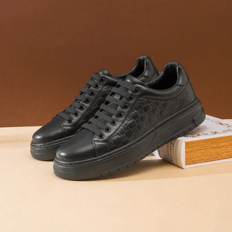 HD Slip Resistant, Abrasion Resistant, Lightweight, Height Increasing Low Top Skateboard Shoes Men's-11
