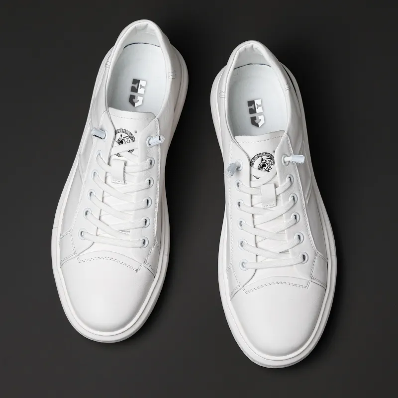 HD Anti Slip Wear Resistant Skateboard Shoes Men's White-4