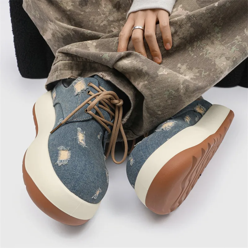 BUFFALO BOUND Anti Slip And Wear Resistant Height Increasing Low Top Skateboard Shoes Men's-10