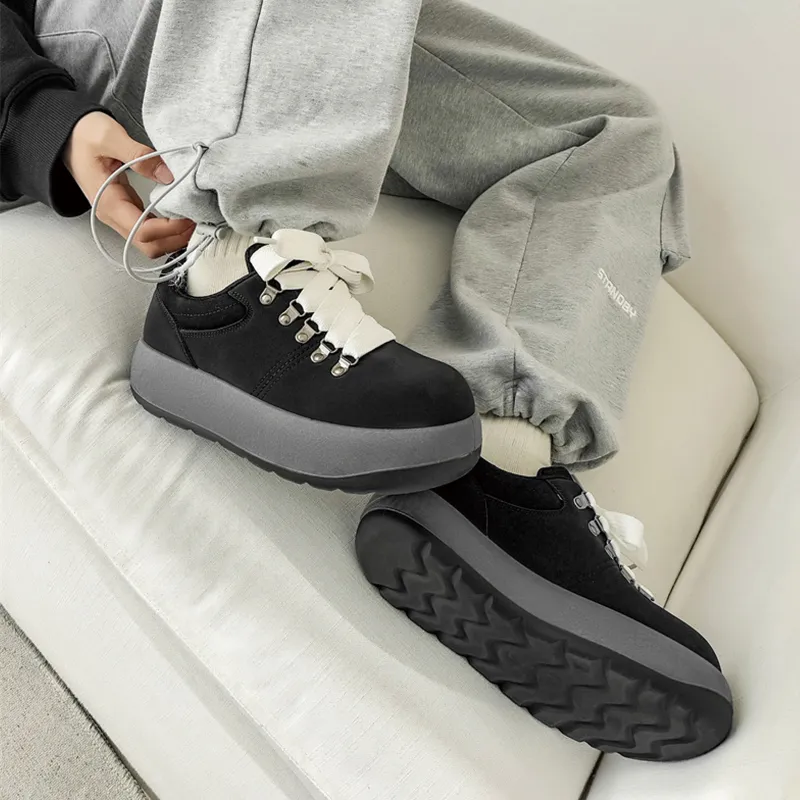 BUFFALO BOUND Anti-Slip And Wear-Resistant Height Increasing Low-Top Skateboard Shoes Men's-12
