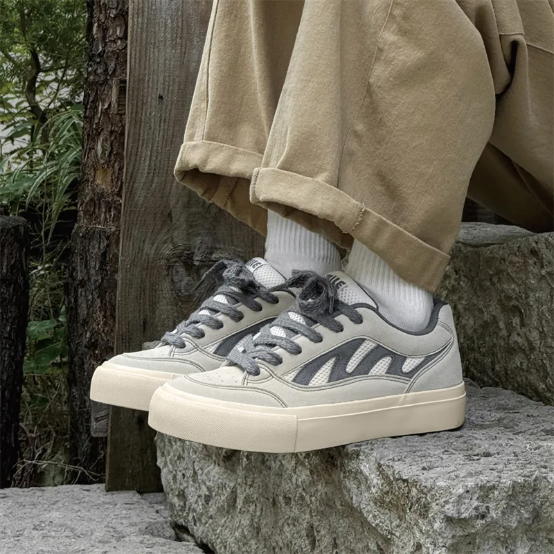 BUFFALO BOUND Wear-Resistant Breathable Slip-Resistant Low-Top Skateboard Shoes Men's-9