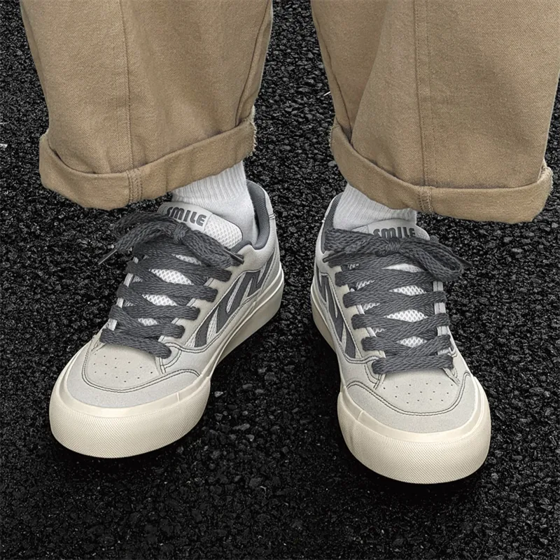 BUFFALO BOUND Wear-Resistant Breathable Slip-Resistant Low-Top Skateboard Shoes Men's-8