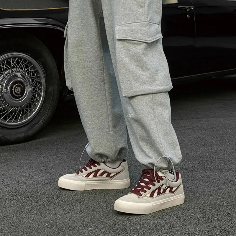 BUFFALO BOUND Wear-Resistant Breathable Slip-Resistant Low-Top Skateboard Shoes Men's-3