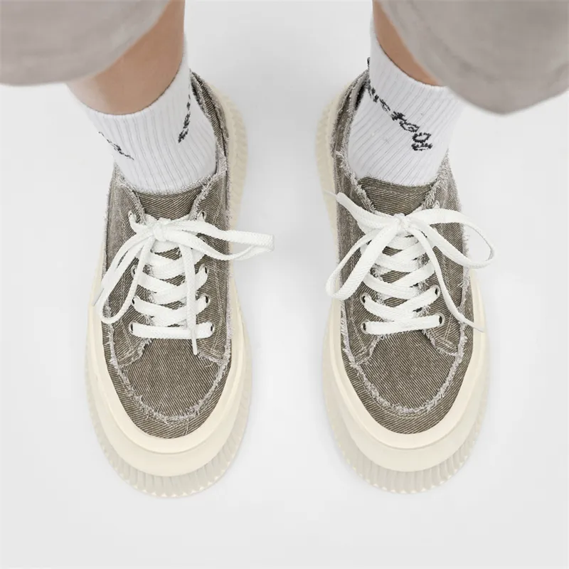 BUFFALO BOUND Anti-Slip Wear-Resistant Low-Top Skateboard Shoes Men's-19